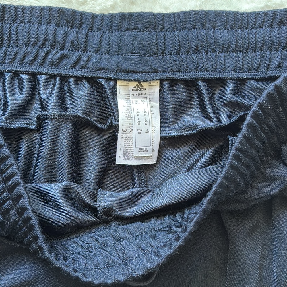 Adidas Striped Track Pants, Navy, Size L - Picture 4 of 4